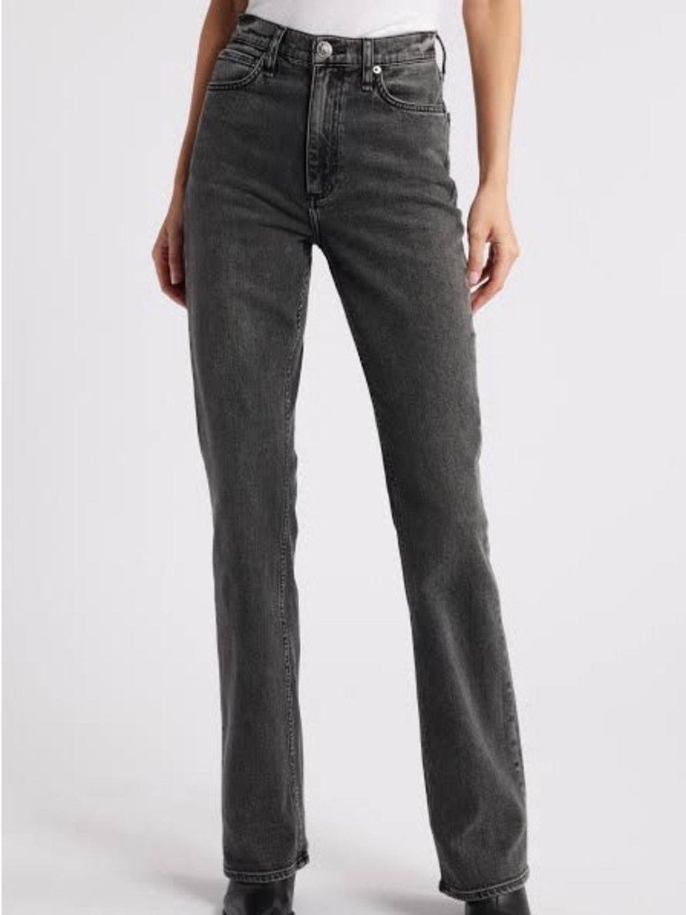 Rag & Bone Peyton high rise bootcut jeans in Inky